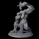 Raging Cyclops Barbarian Miniature for Dungeons and Dragons, Pathfinder or other TTRPGs