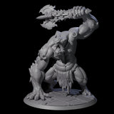 Raging Cyclops Barbarian Miniature for Dungeons and Dragons, Pathfinder or other TTRPGs
