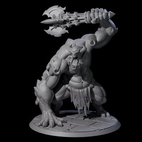 Raging Cyclops Barbarian Miniature for Dungeons and Dragons, Pathfinder or other TTRPGs