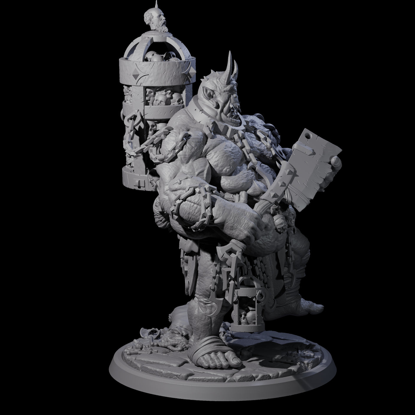 Raging Cyclops C Miniature for Dungeons and Dragons, Pathfinder or other TTRPGs