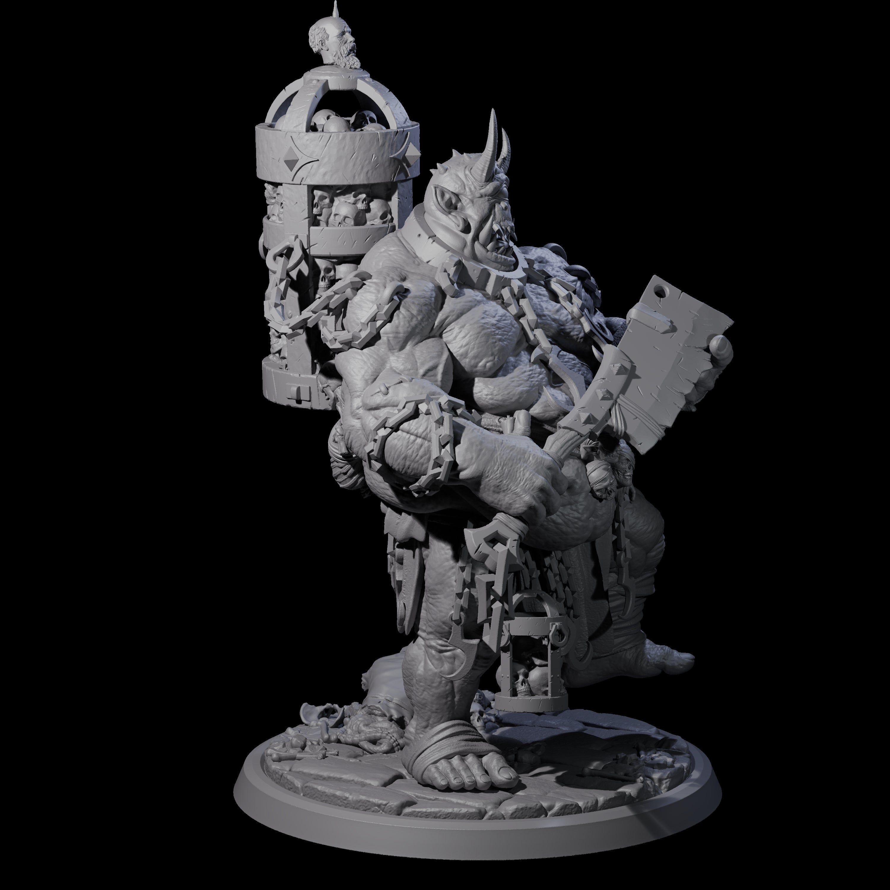 Raging Cyclops C Miniature for Dungeons and Dragons, Pathfinder or other TTRPGs