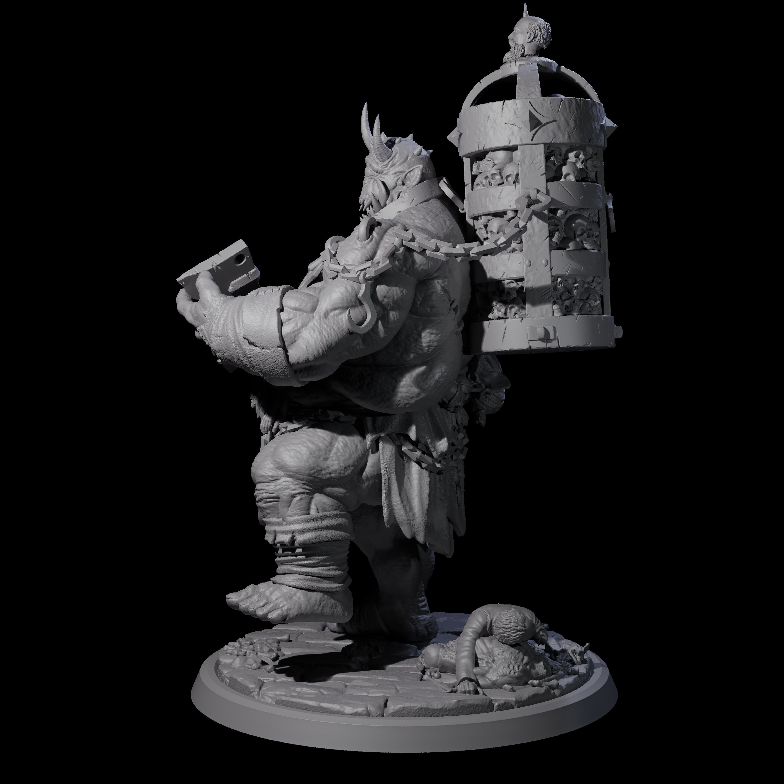 Raging Cyclops C Miniature for Dungeons and Dragons, Pathfinder or other TTRPGs