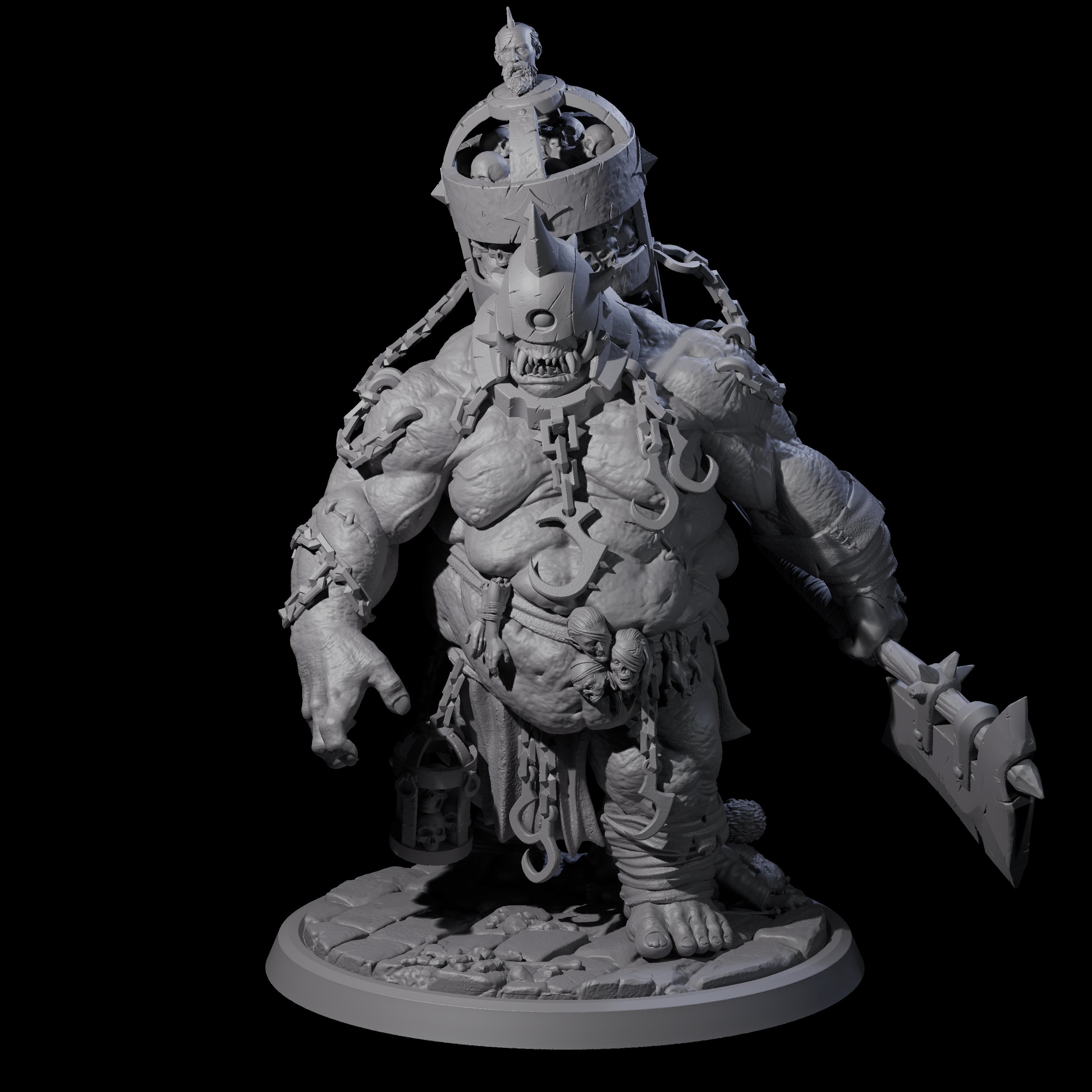 Raging Cyclops D Miniature for Dungeons and Dragons, Pathfinder or other TTRPGs
