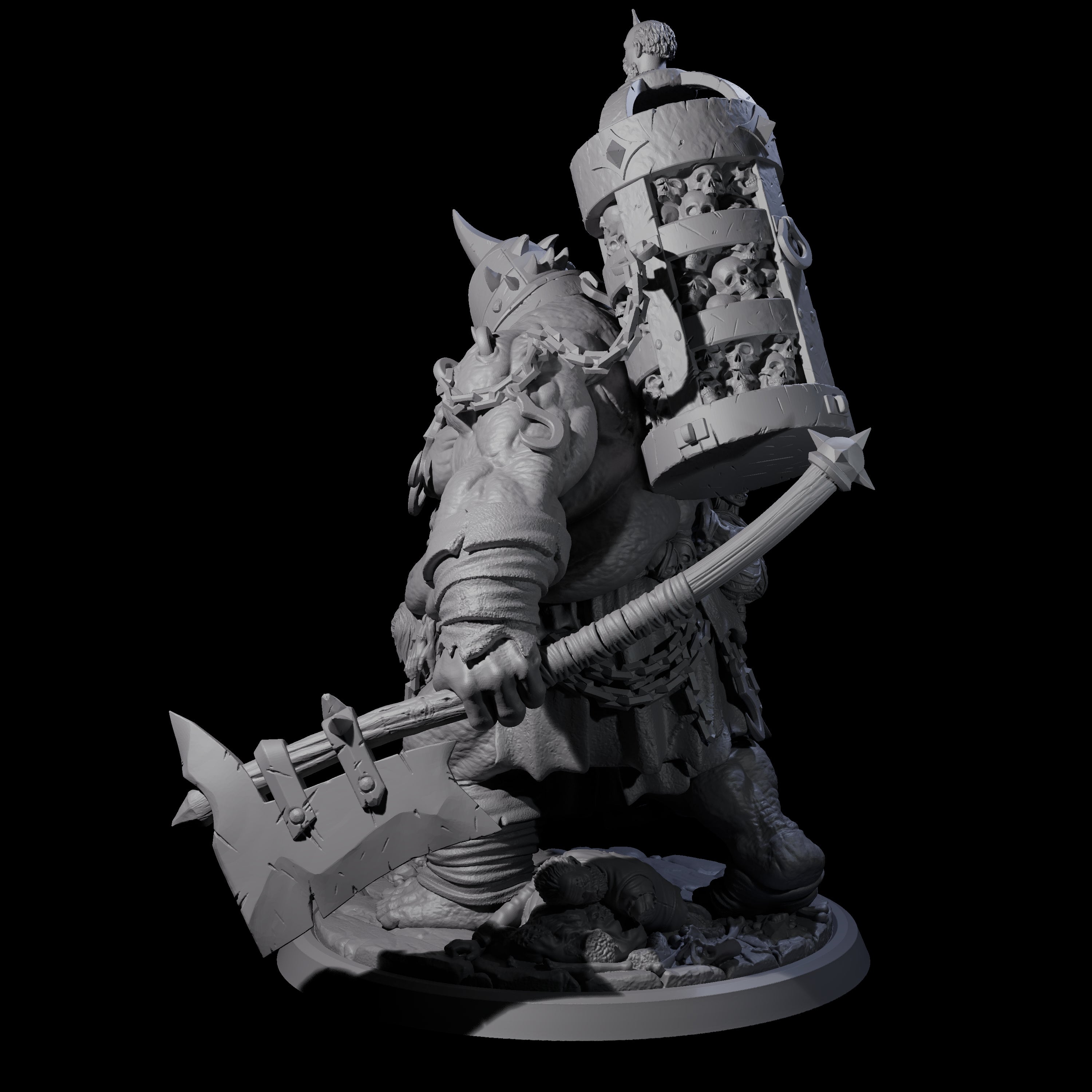 Raging Cyclops D Miniature for Dungeons and Dragons, Pathfinder or other TTRPGs