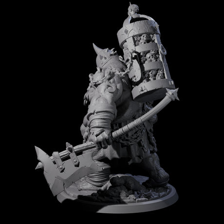 Raging Cyclops D Miniature for Dungeons and Dragons, Pathfinder or other TTRPGs