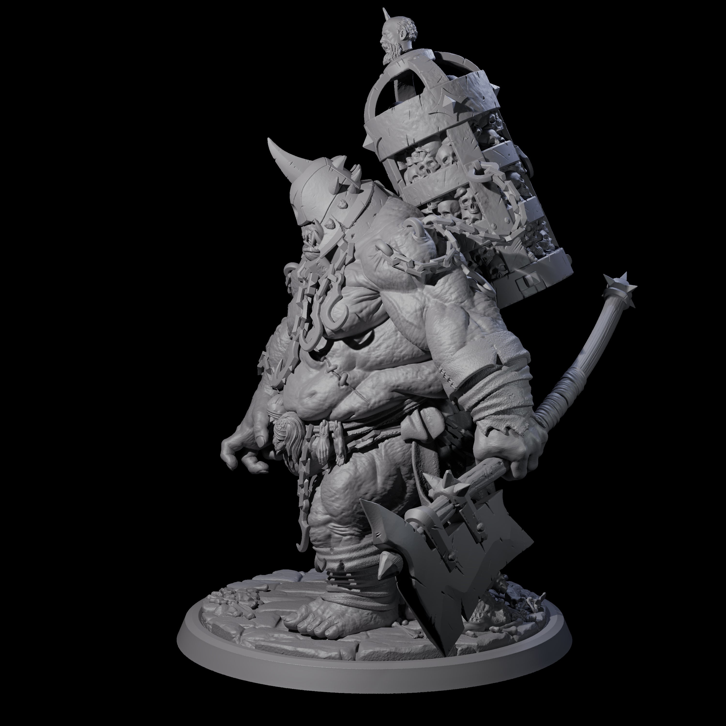 Raging Cyclops D Miniature for Dungeons and Dragons, Pathfinder or other TTRPGs