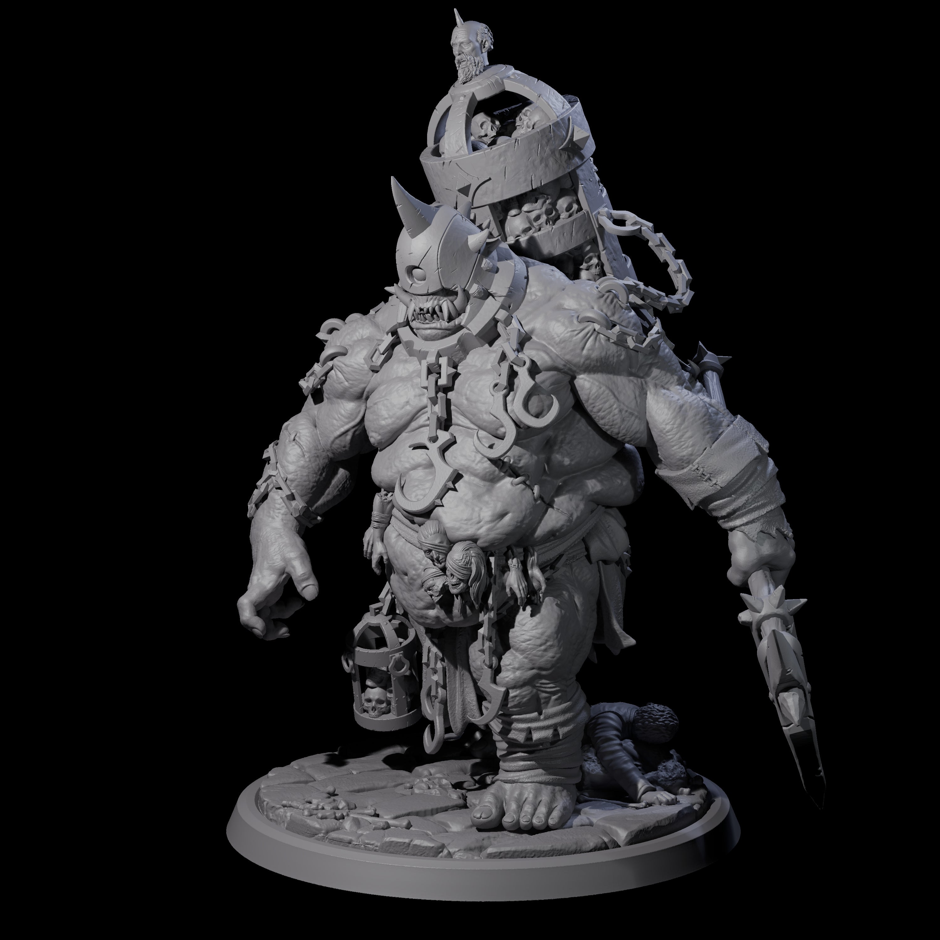 Raging Cyclops D Miniature for Dungeons and Dragons, Pathfinder or other TTRPGs