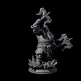 Raging Dwarf Barbarian Miniature for Dungeons and Dragons, Pathfinder or other TTRPGs