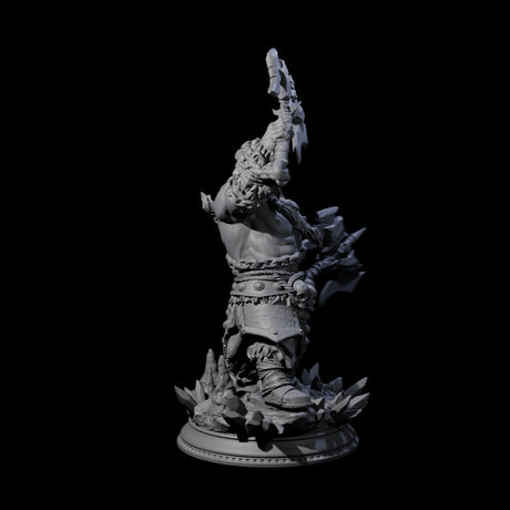 Raging Dwarf Barbarian Miniature for Dungeons and Dragons, Pathfinder or other TTRPGs