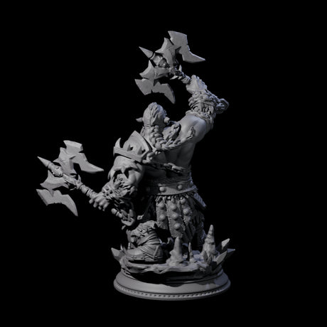 Raging Dwarf Barbarian Miniature for Dungeons and Dragons, Pathfinder or other TTRPGs