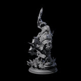 Raging Dwarf Barbarian Miniature for Dungeons and Dragons, Pathfinder or other TTRPGs