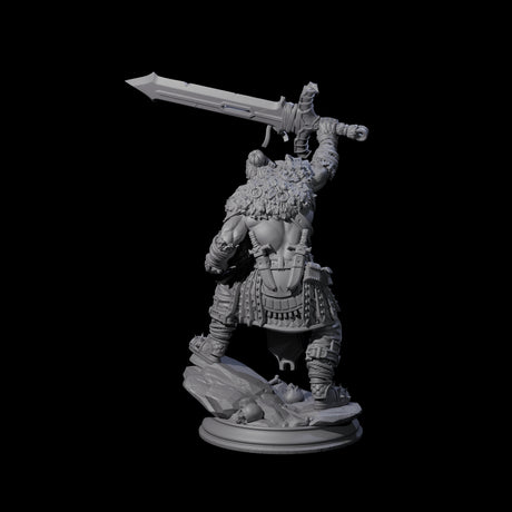 Raging Orc Champion Miniature for Dungeons and Dragons, Pathfinder or other TTRPGs