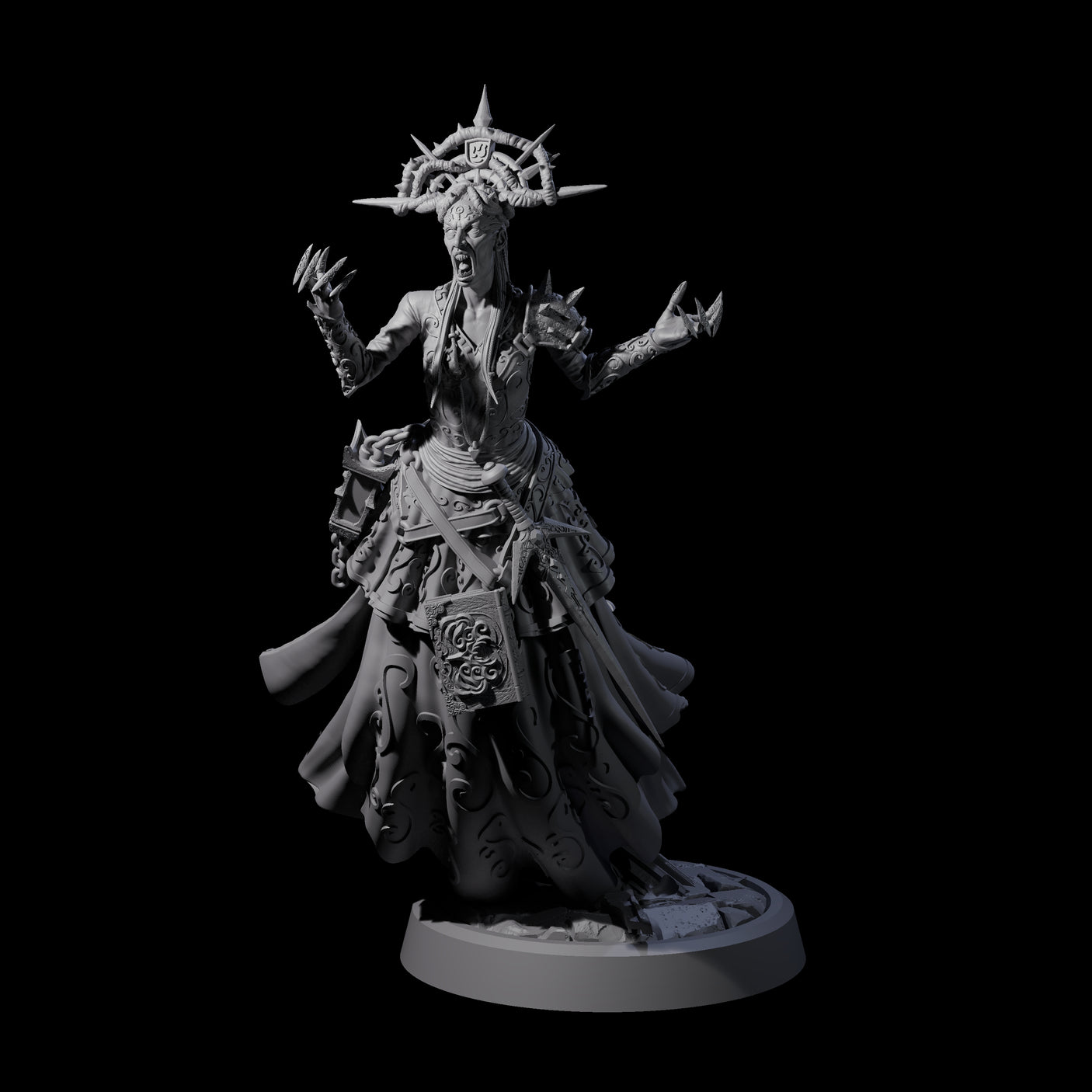 Raging Warblade Succubus B Miniature for Dungeons and Dragons, Pathfinder or other TTRPGs