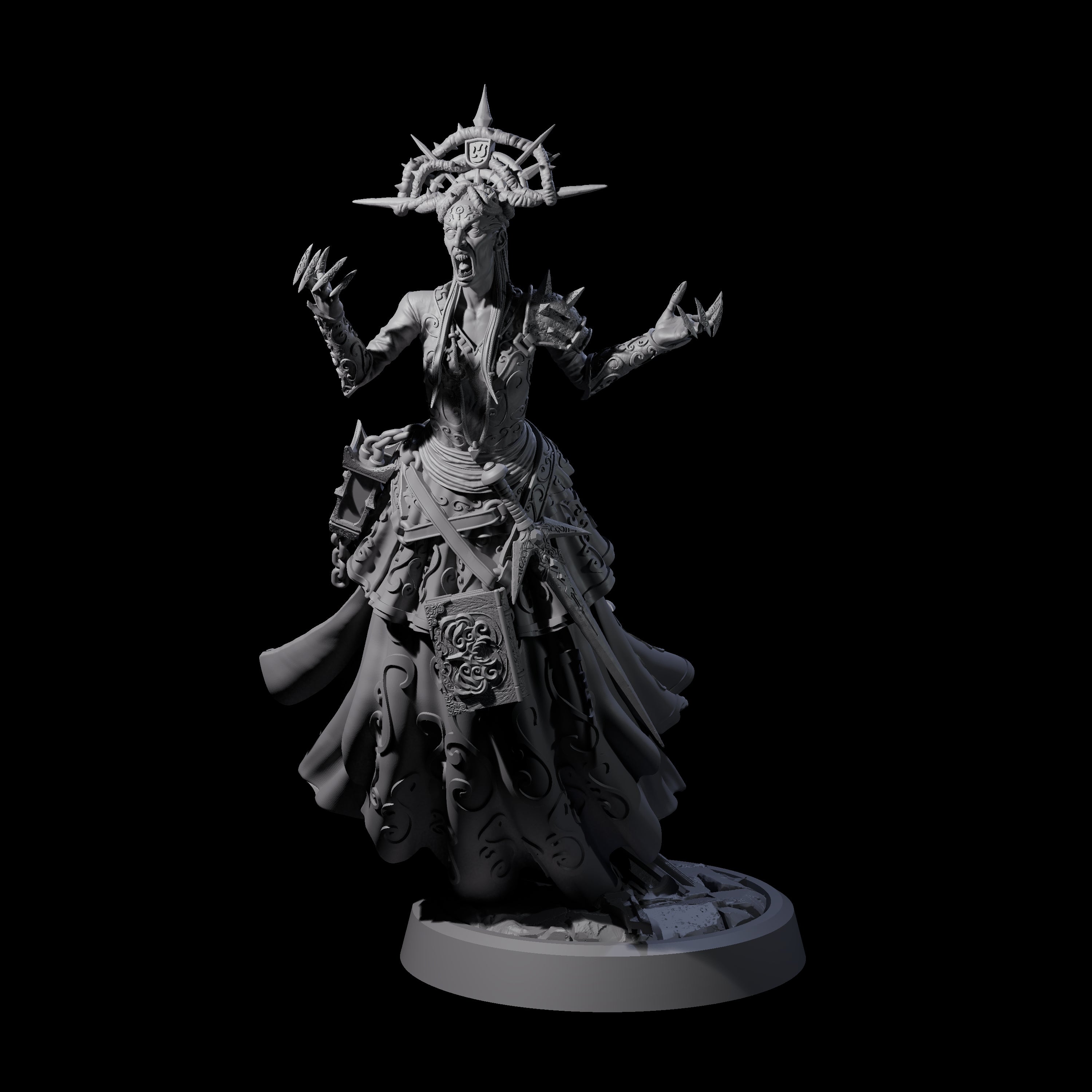 Raging Warblade Succubus B Miniature for Dungeons and Dragons, Pathfinder or other TTRPGs