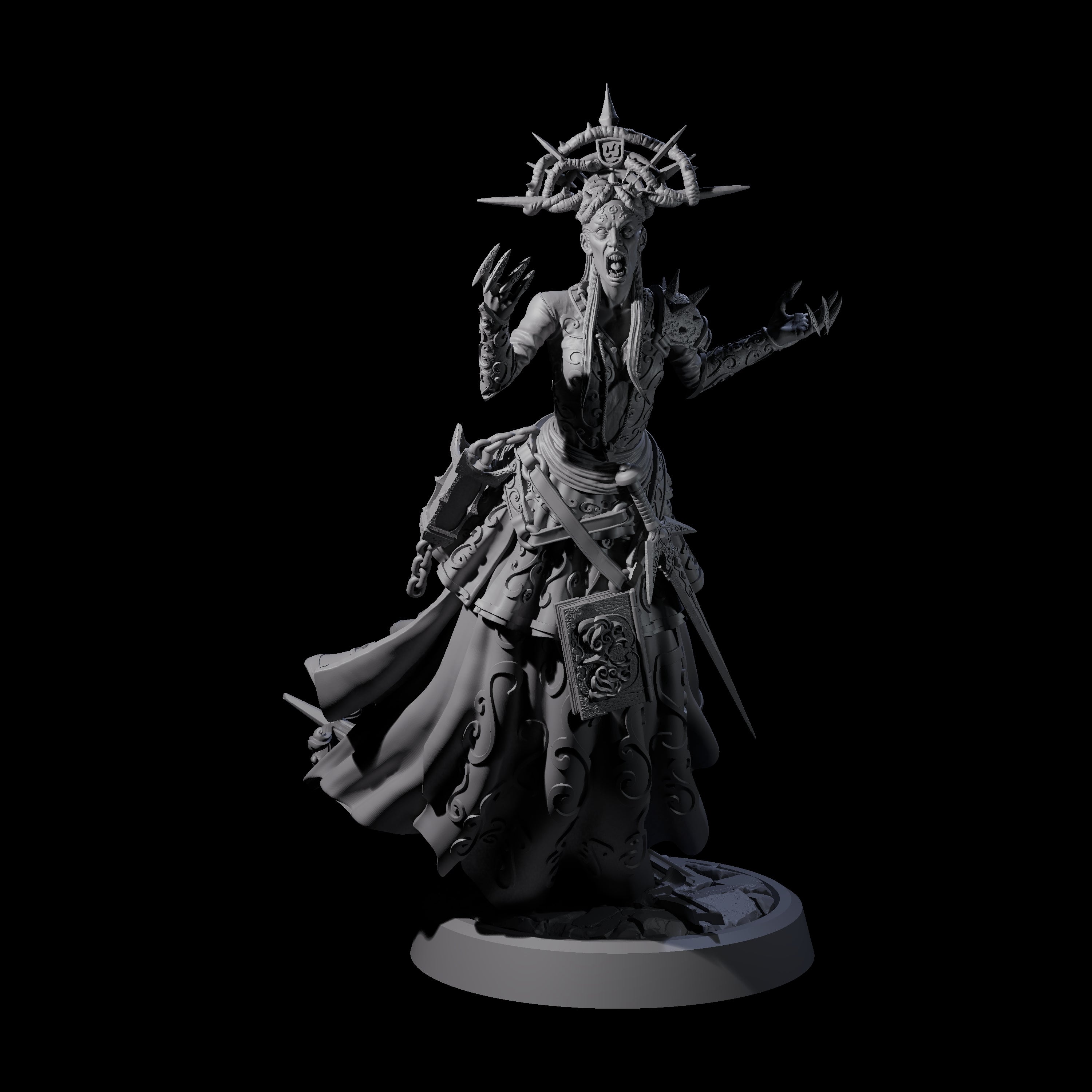 Raging Warblade Succubus B Miniature for Dungeons and Dragons, Pathfinder or other TTRPGs