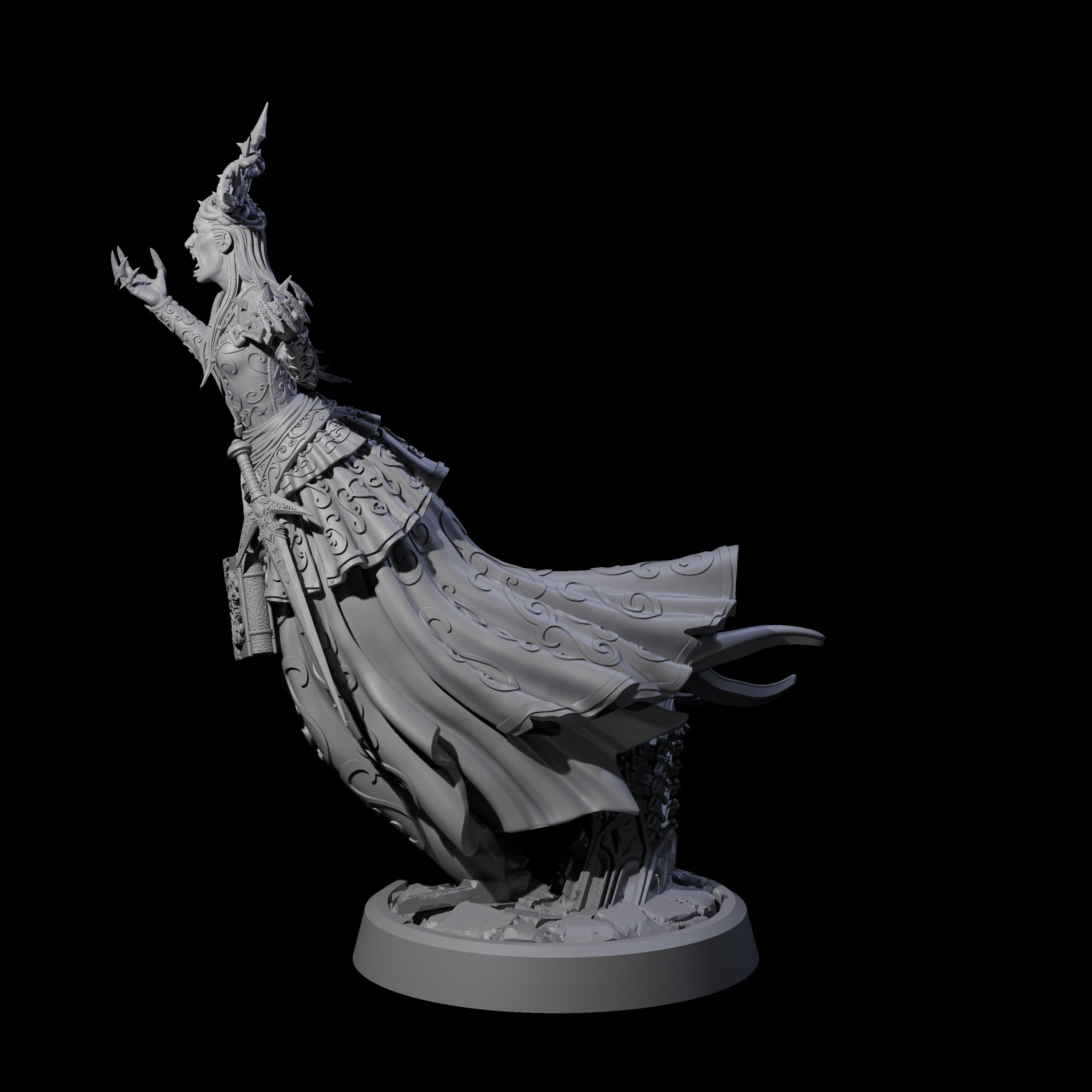 Raging Warblade Succubus B Miniature for Dungeons and Dragons, Pathfinder or other TTRPGs