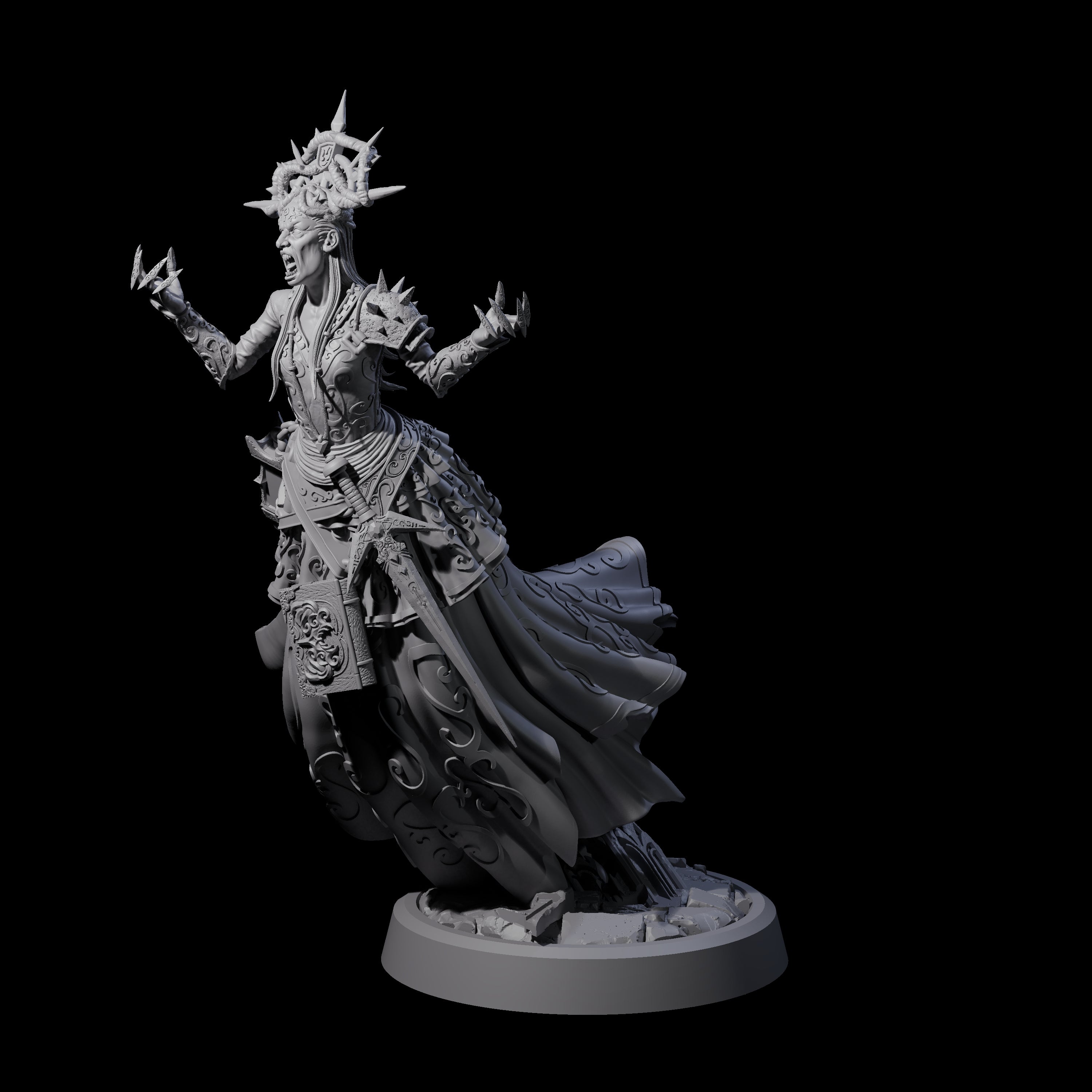 Raging Warblade Succubus B Miniature for Dungeons and Dragons, Pathfinder or other TTRPGs