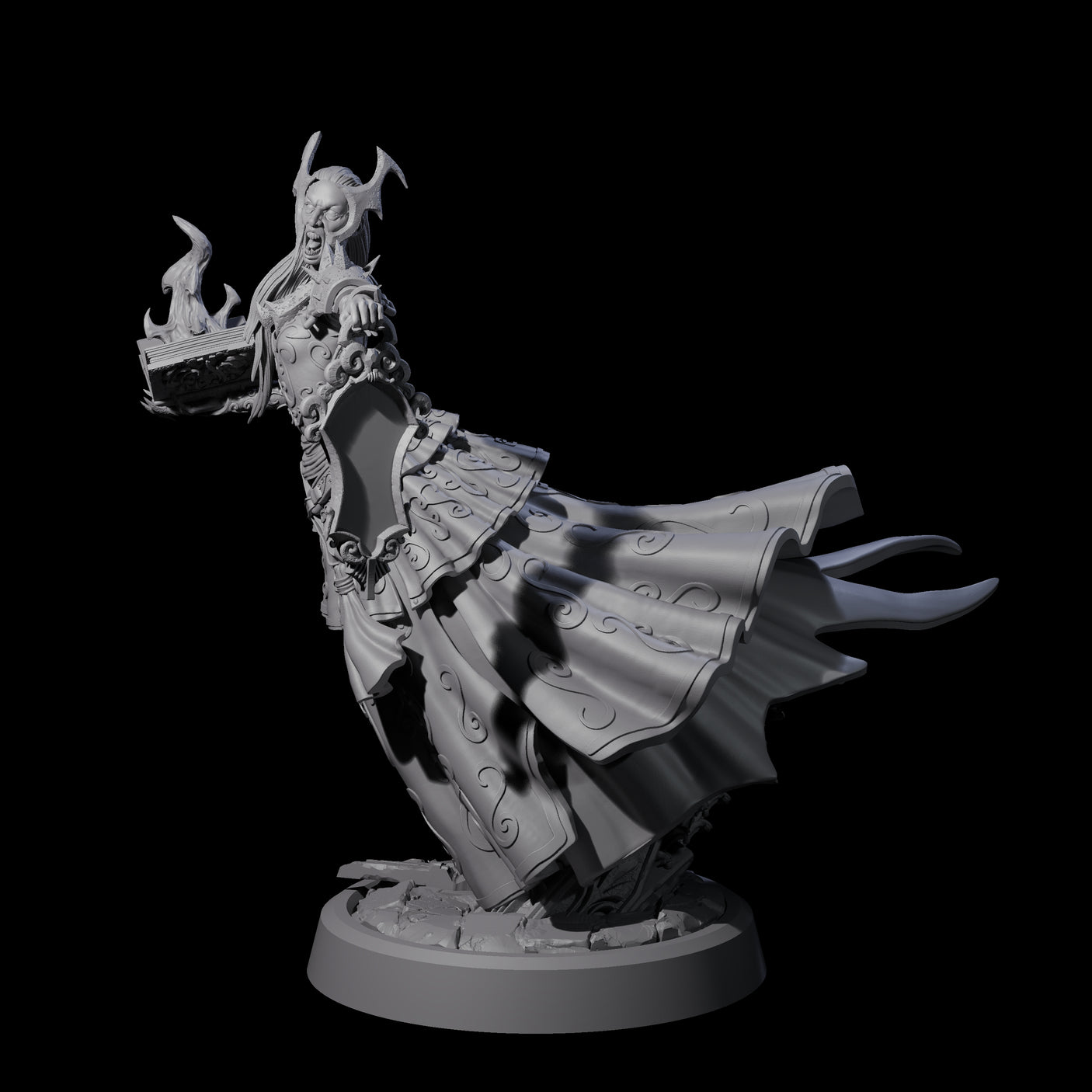 Raging Warblade Succubus D Miniature for Dungeons and Dragons, Pathfinder or other TTRPGs