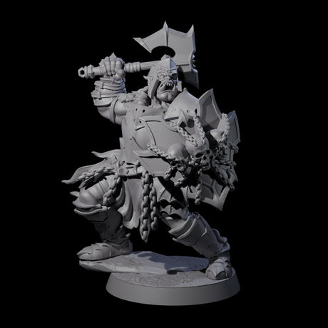 Raiding Orc Warrior A Miniature for Dungeons and Dragons, Pathfinder or other TTRPGs