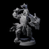Raiding Orc Warrior A Miniature for Dungeons and Dragons, Pathfinder or other TTRPGs
