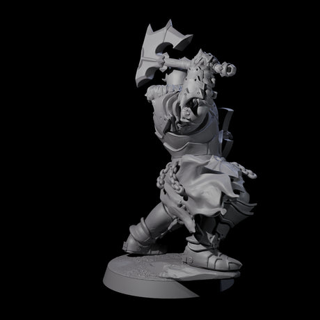 Raiding Orc Warrior A Miniature for Dungeons and Dragons, Pathfinder or other TTRPGs