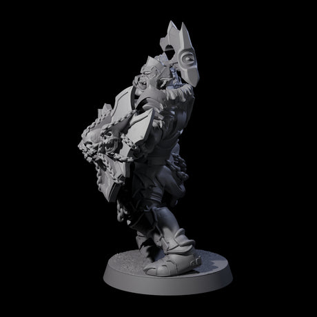 Raiding Orc Warrior A Miniature for Dungeons and Dragons, Pathfinder or other TTRPGs