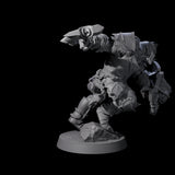 Raiding Orc Warrior B Miniature for Dungeons and Dragons, Pathfinder or other TTRPGs