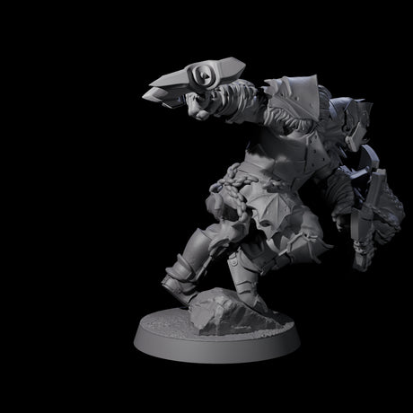 Raiding Orc Warrior B Miniature for Dungeons and Dragons, Pathfinder or other TTRPGs