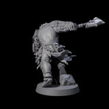 Raiding Orc Warrior B Miniature for Dungeons and Dragons, Pathfinder or other TTRPGs