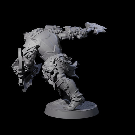 Raiding Orc Warrior B Miniature for Dungeons and Dragons, Pathfinder or other TTRPGs