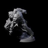 Raiding Orc Warrior B Miniature for Dungeons and Dragons, Pathfinder or other TTRPGs