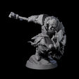 Raiding Orc Warrior B Miniature for Dungeons and Dragons, Pathfinder or other TTRPGs