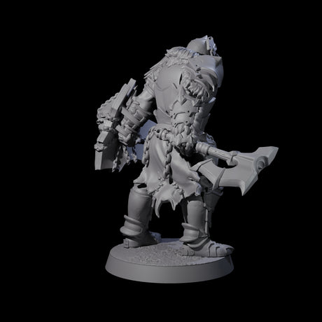Raiding Orc Warrior C Miniature for Dungeons and Dragons, Pathfinder or other TTRPGs