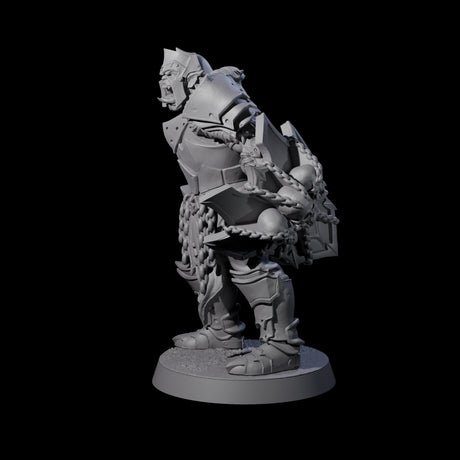 Raiding Orc Warrior C Miniature for Dungeons and Dragons, Pathfinder or other TTRPGs