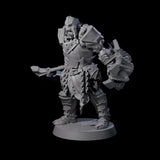 Raiding Orc Warrior C Miniature for Dungeons and Dragons, Pathfinder or other TTRPGs