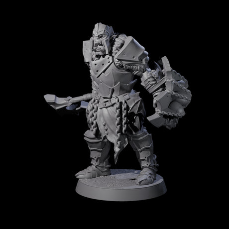 Raiding Orc Warrior C Miniature for Dungeons and Dragons, Pathfinder or other TTRPGs