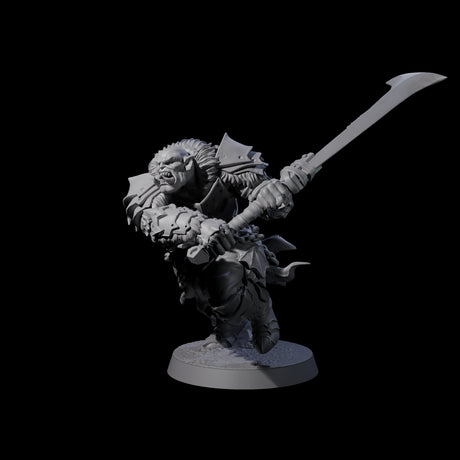 Raiding Orc Warrior D Miniature for Dungeons and Dragons, Pathfinder or other TTRPGs