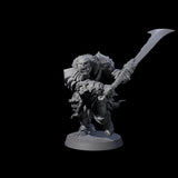 Raiding Orc Warrior D Miniature for Dungeons and Dragons, Pathfinder or other TTRPGs