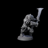 Raiding Orc Warrior D Miniature for Dungeons and Dragons, Pathfinder or other TTRPGs
