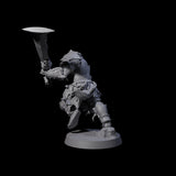 Raiding Orc Warrior D Miniature for Dungeons and Dragons, Pathfinder or other TTRPGs