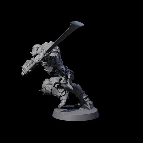 Raiding Orc Warrior D Miniature for Dungeons and Dragons, Pathfinder or other TTRPGs