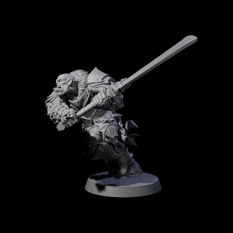 Raiding Orc Warrior D Miniature for Dungeons and Dragons, Pathfinder or other TTRPGs