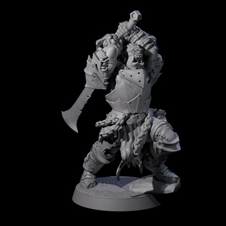 Raiding Orc Warrior E Miniature for Dungeons and Dragons, Pathfinder or other TTRPGs