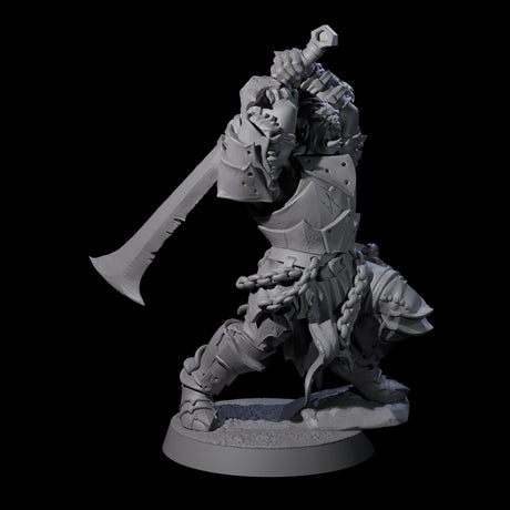 Raiding Orc Warrior E Miniature for Dungeons and Dragons, Pathfinder or other TTRPGs