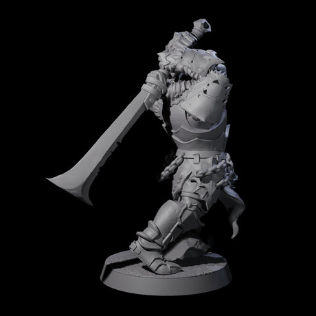 Raiding Orc Warrior E Miniature for Dungeons and Dragons, Pathfinder or other TTRPGs