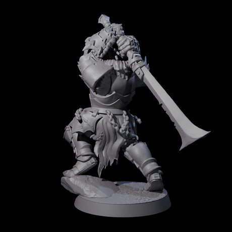 Raiding Orc Warrior E Miniature for Dungeons and Dragons, Pathfinder or other TTRPGs