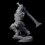 Raiding Orc Warrior E Miniature for Dungeons and Dragons, Pathfinder or other TTRPGs