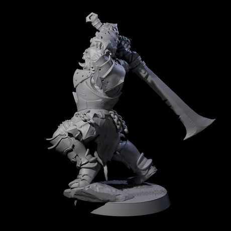 Raiding Orc Warrior E Miniature for Dungeons and Dragons, Pathfinder or other TTRPGs