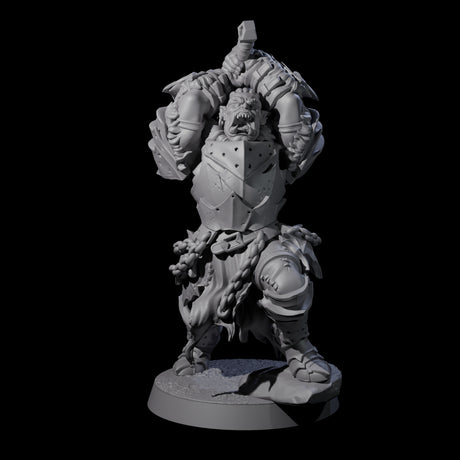 Raiding Orc Warrior E Miniature for Dungeons and Dragons, Pathfinder or other TTRPGs
