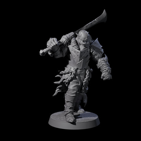 Raiding Orc Warrior F Miniature for Dungeons and Dragons, Pathfinder or other TTRPGs